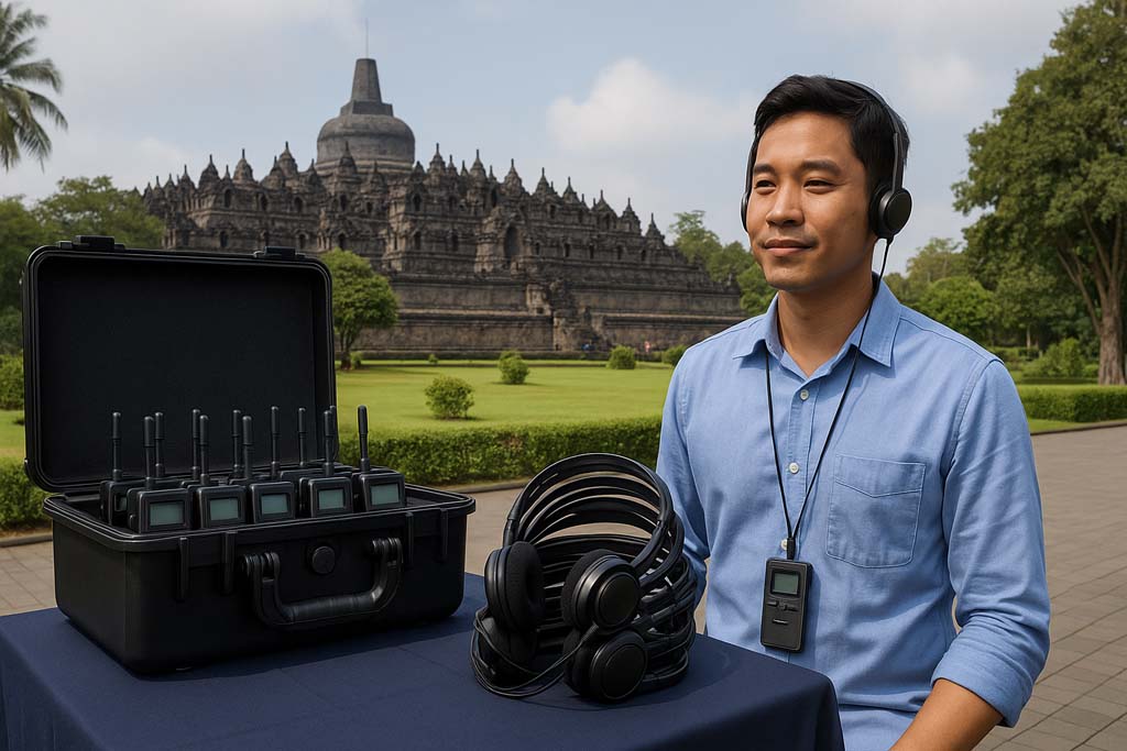 rental alat interpreter di candi borobudur magelang