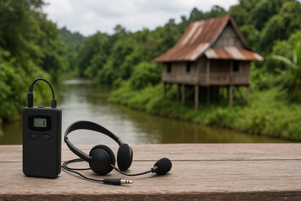 rental alat interpreter di Jayapura, Timika, Merauke, Nabire, Biak, Sorong, Fakfak, dan Wamena